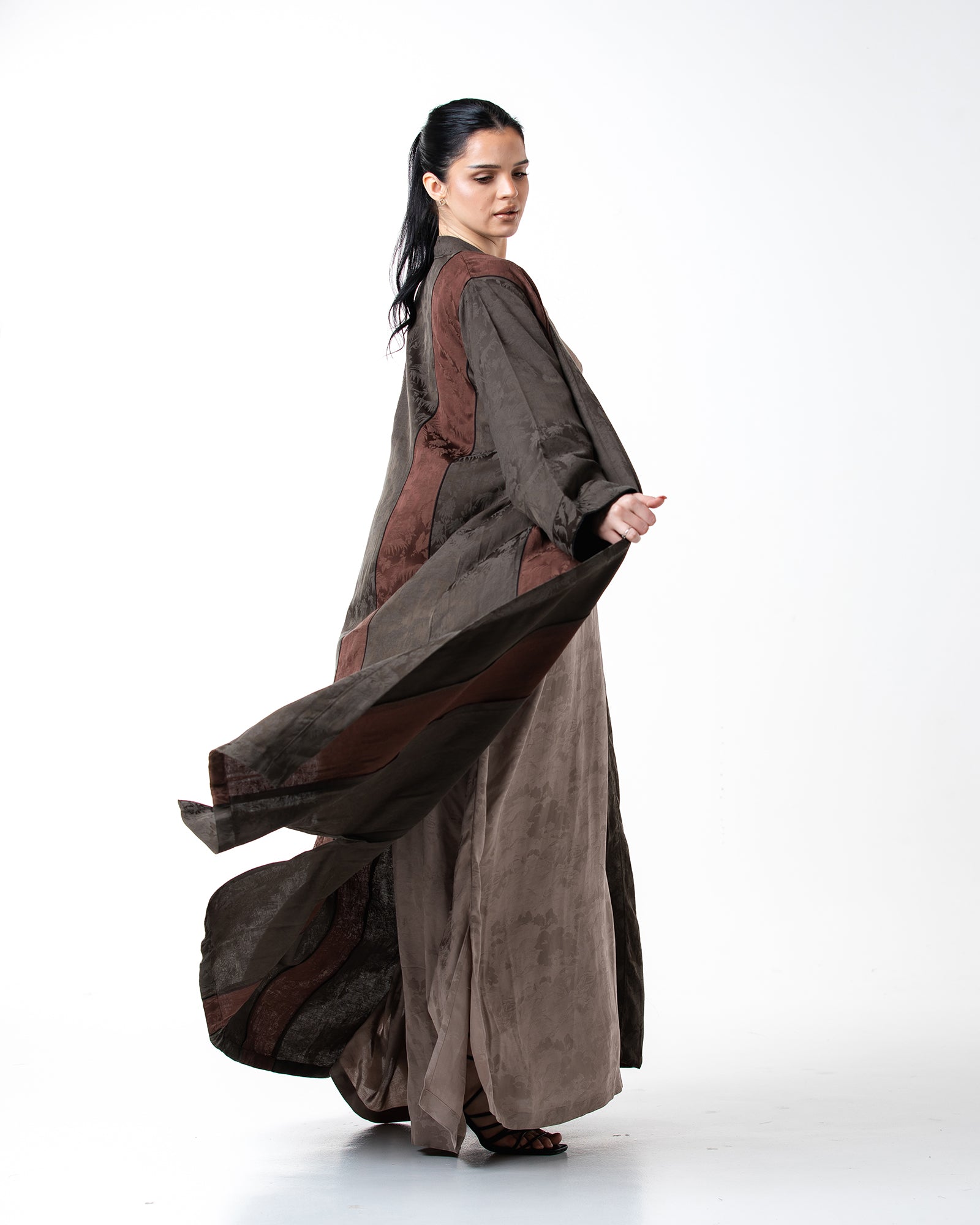 New Calico – Colorblock A-Line Abaya