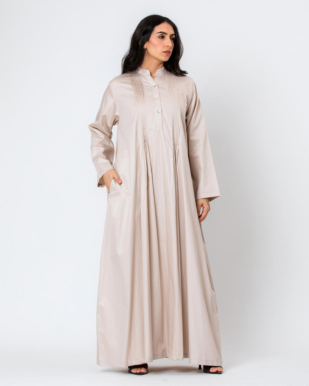 Blossom Hajj - Pleated Cotton Dress Coverup