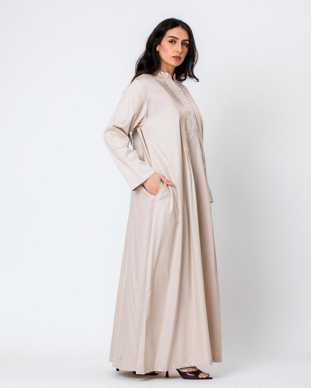 Blossom Hajj - Pleated Cotton Dress Coverup