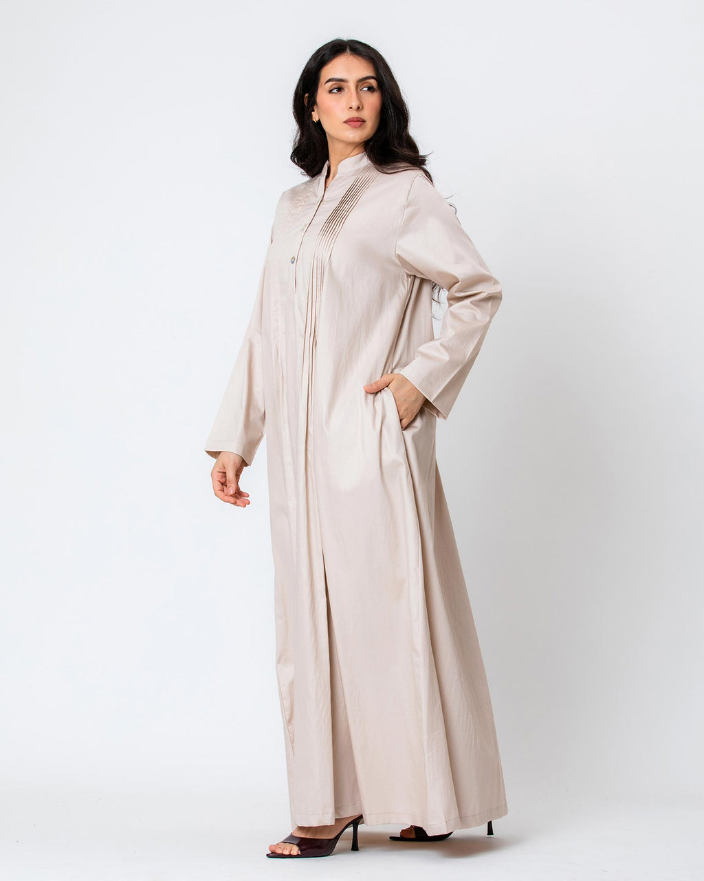 Blossom Hajj - Pleated Cotton Dress Coverup