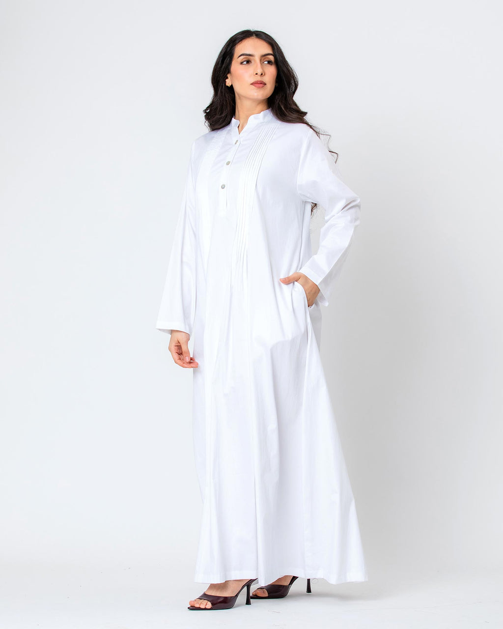 Blossom Hajj - Pleated Cotton Dress Coverup