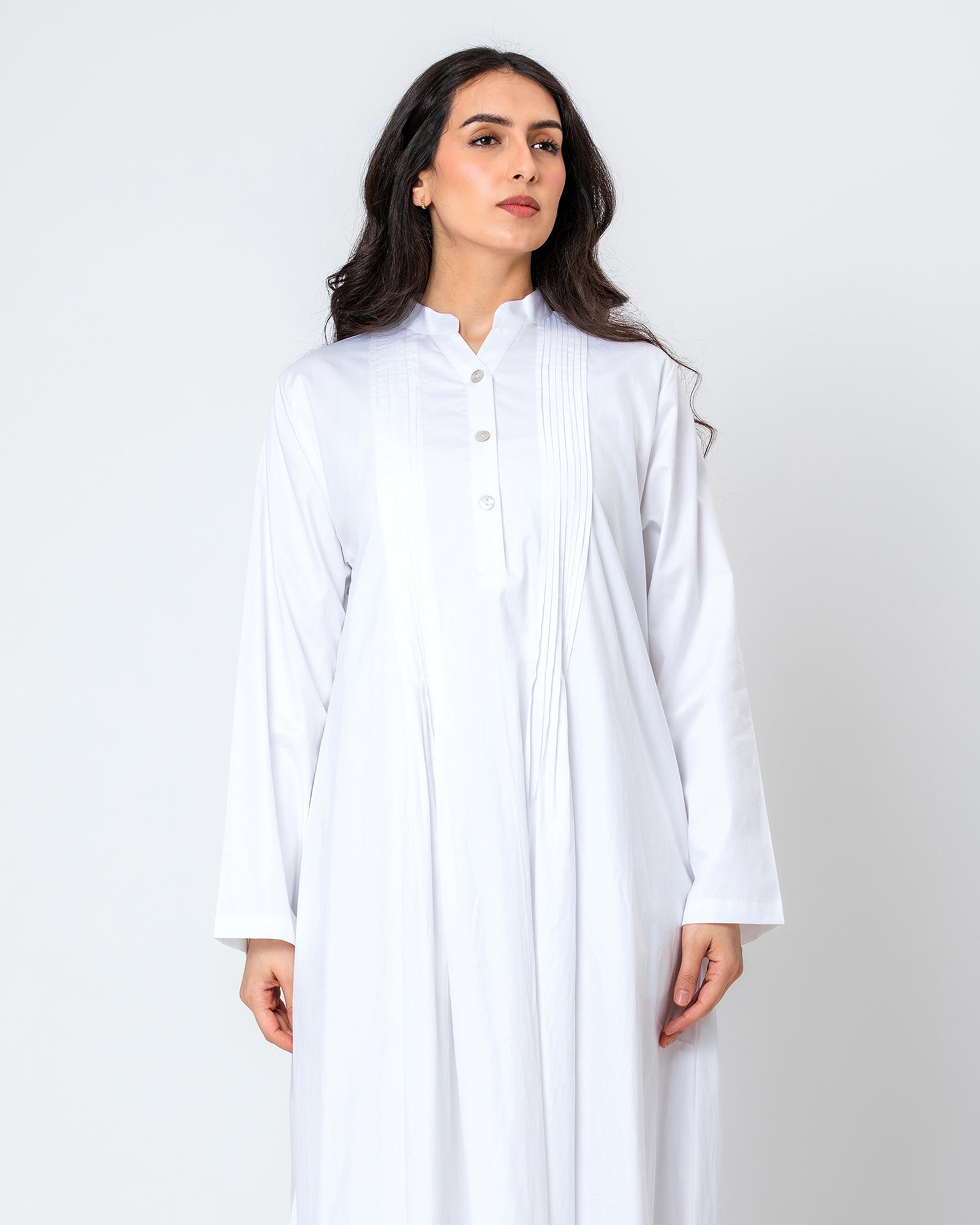 Blossom Hajj - Pleated Cotton Dress Coverup
