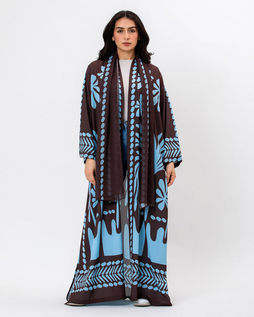 Botanika - Printed Crepe Abaya
