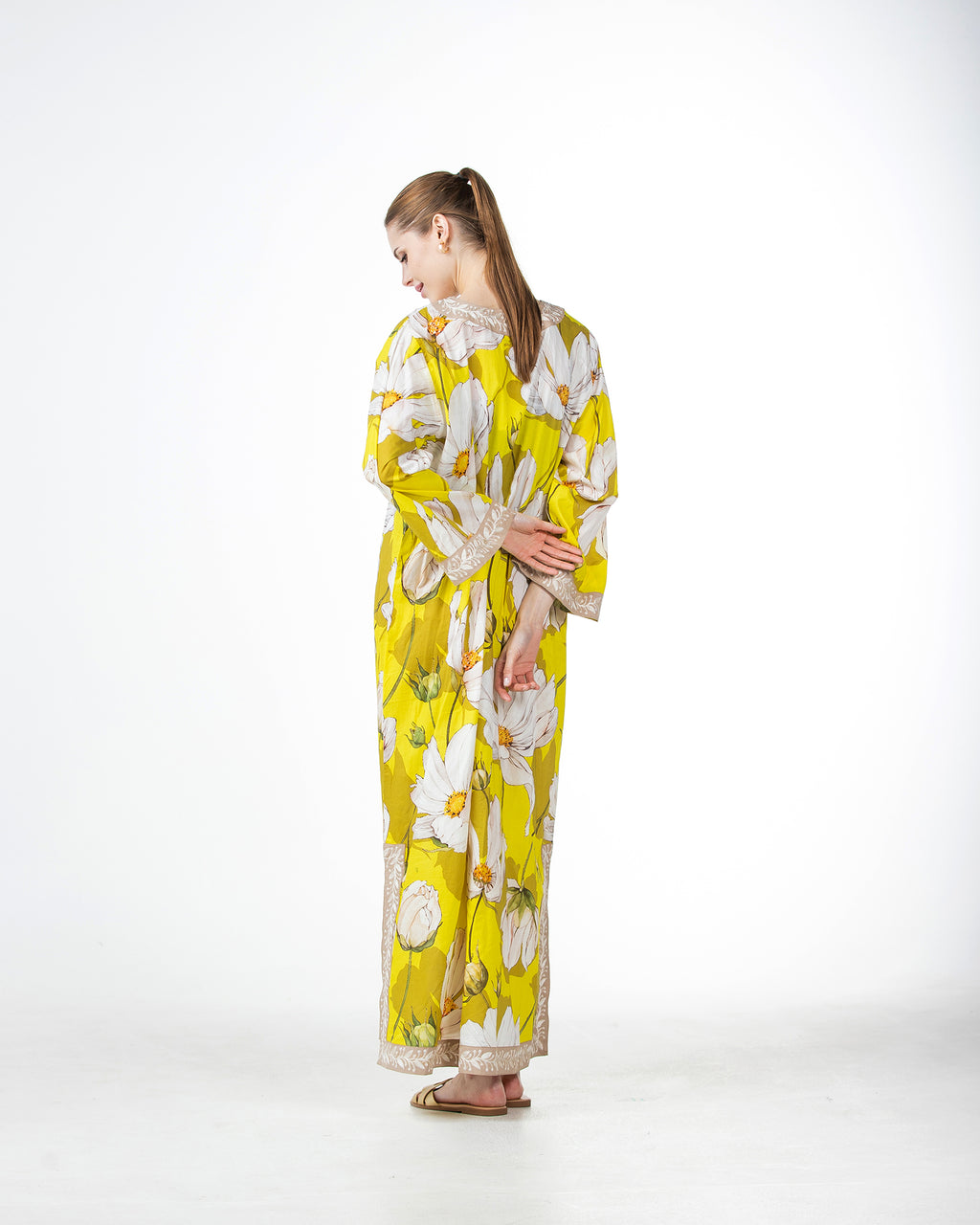  Marwa – Printed Cotton Embroidered Dress