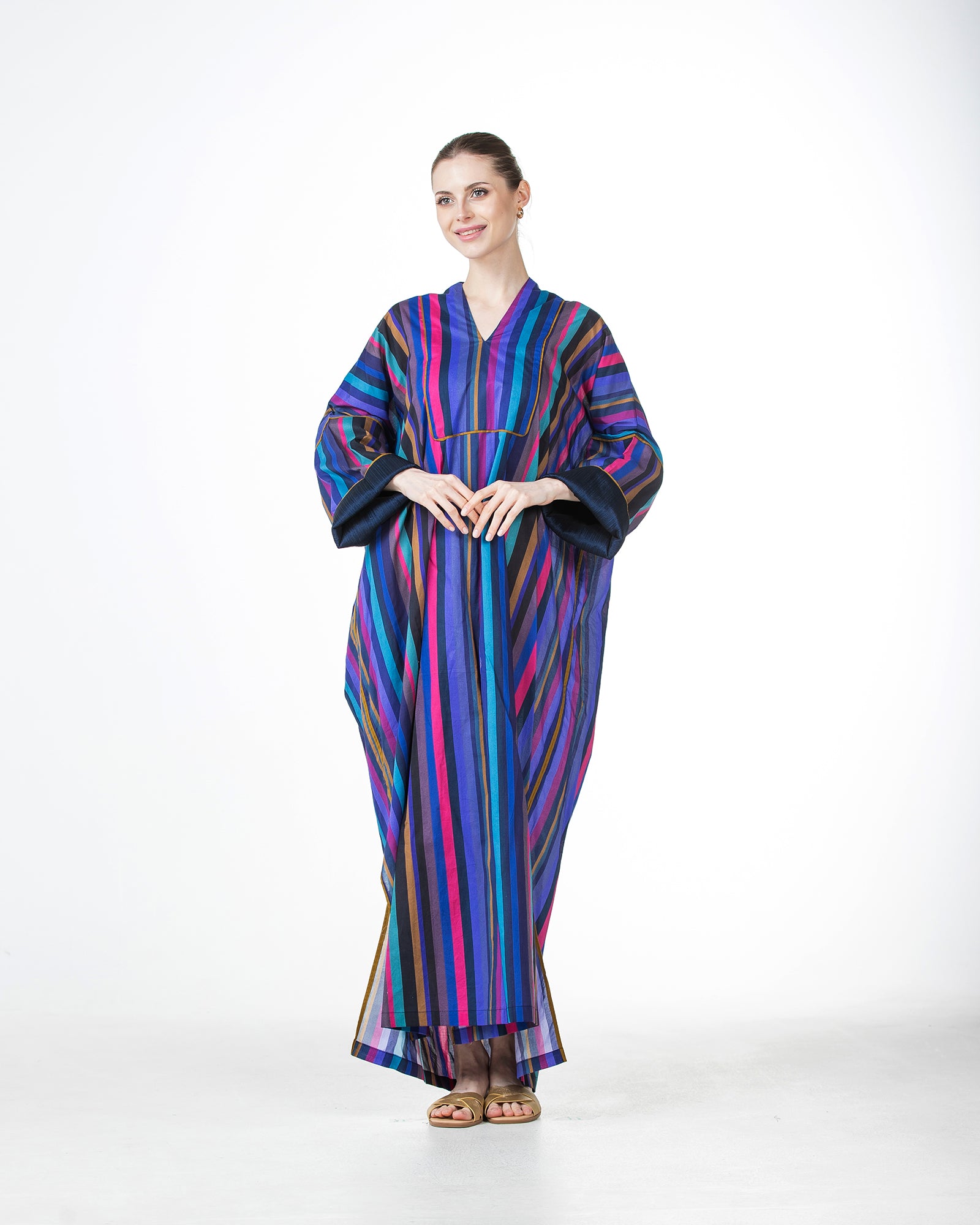 Hessa 2.0 – Printed Cotton Kaftan Jalabiya