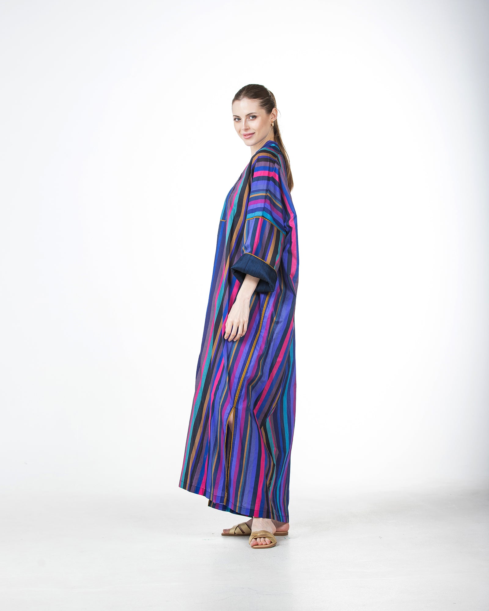 Hessa 2.0 – Printed Cotton Kaftan Jalabiya