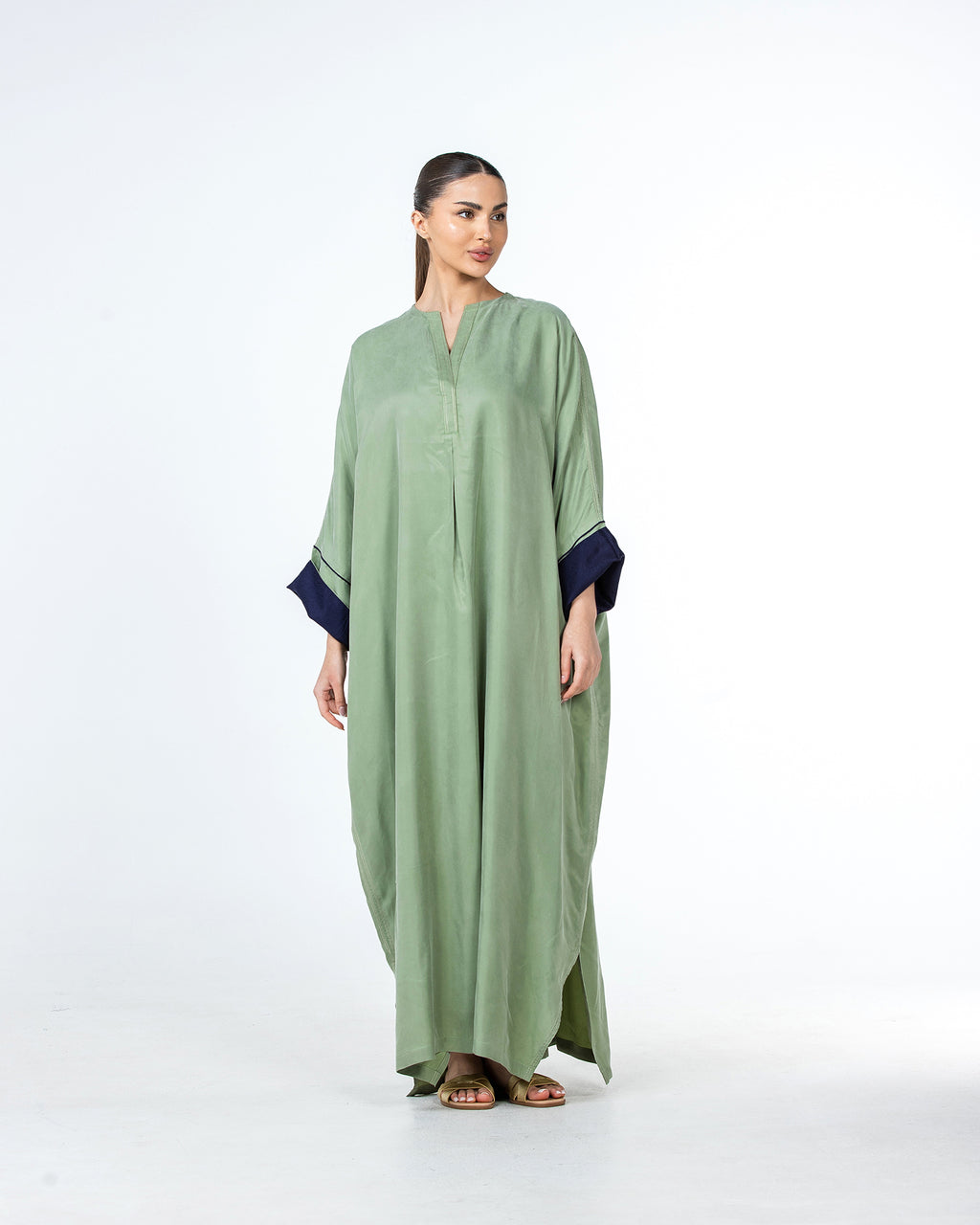 Tahani – Washed Silk Kaftan Jalabiya