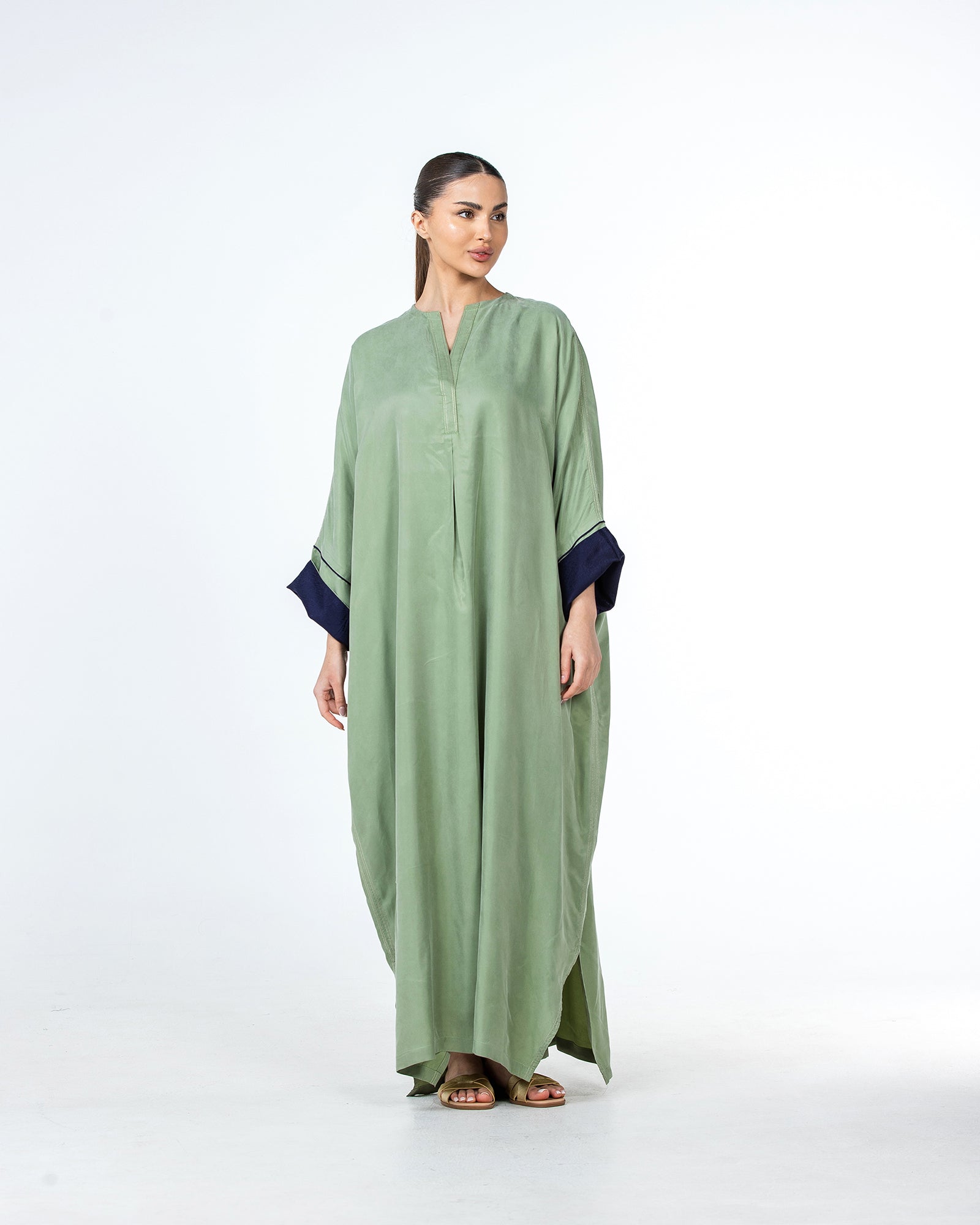 Tahani – Washed Silk Kaftan Jalabiya