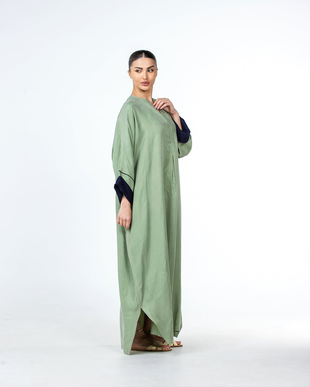 Tahani – Washed Silk Kaftan Jalabiya