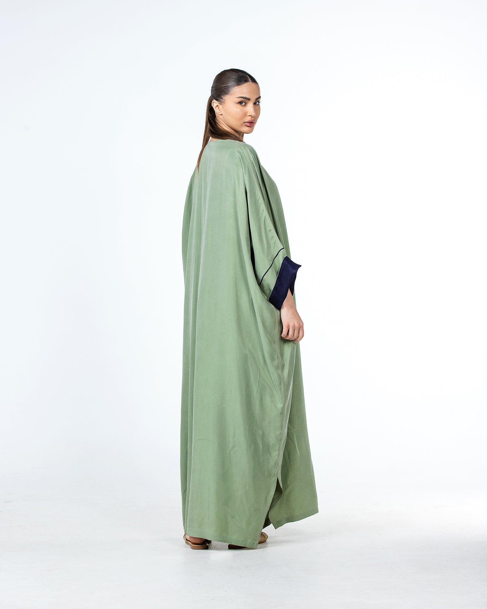 Tahani – Washed Silk Kaftan Jalabiya