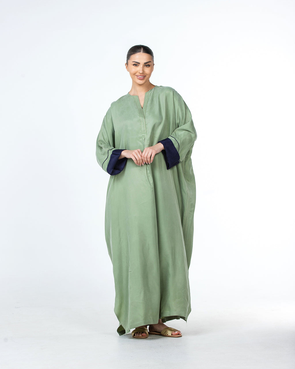 Tahani – Washed Silk Kaftan Jalabiya