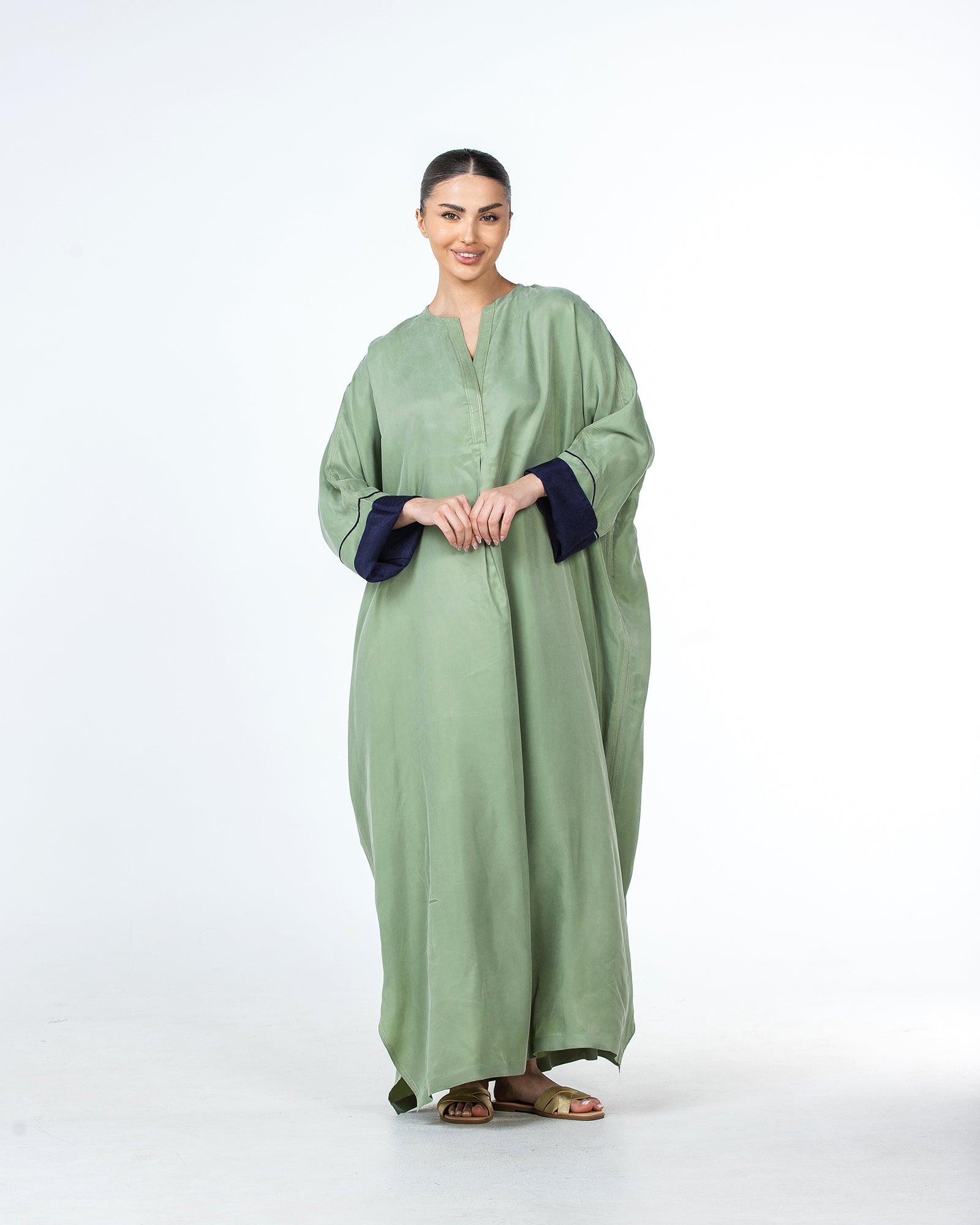 Tahani – Washed Silk Kaftan Jalabiya