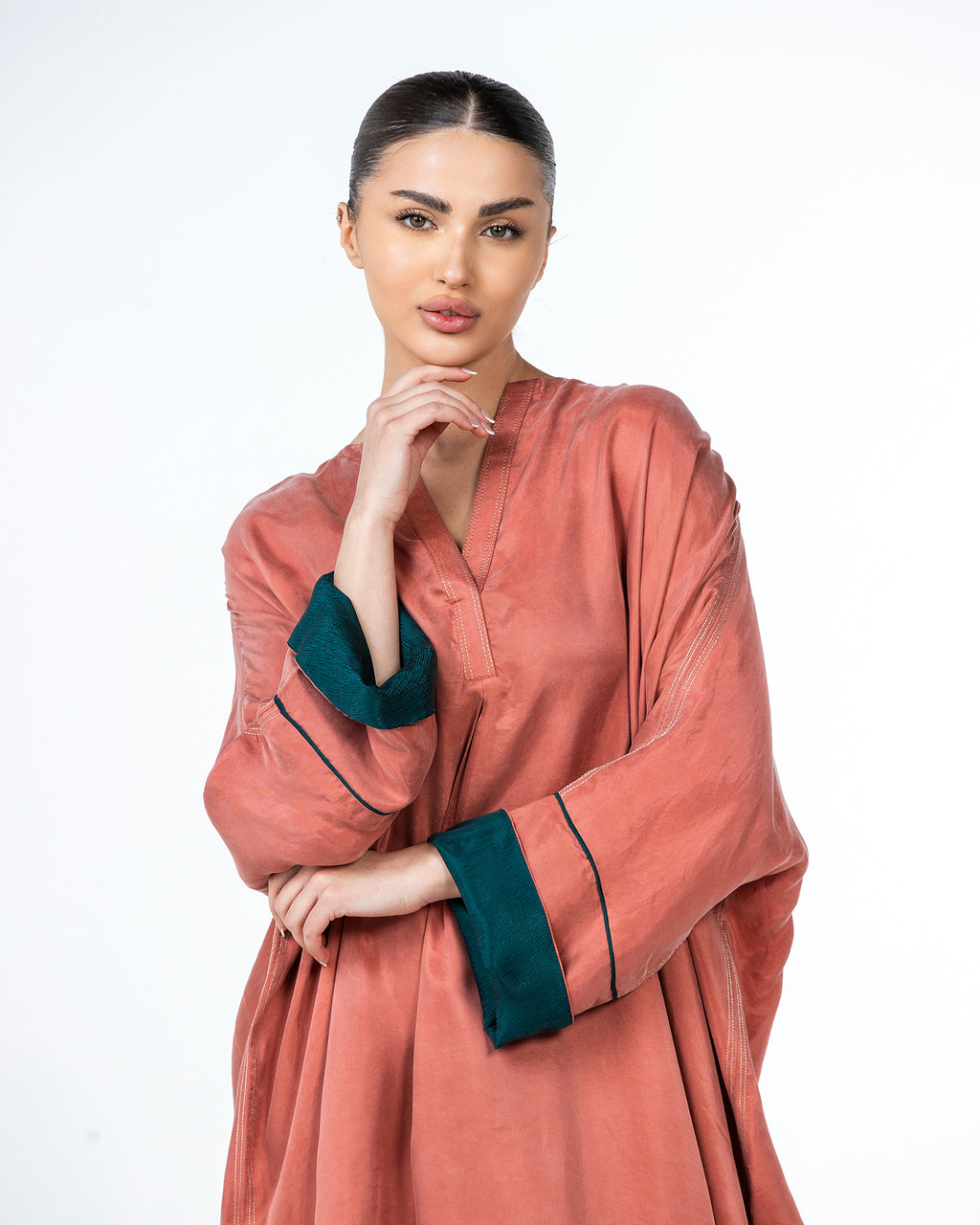 Tahani – Washed Silk Kaftan Jalabiya