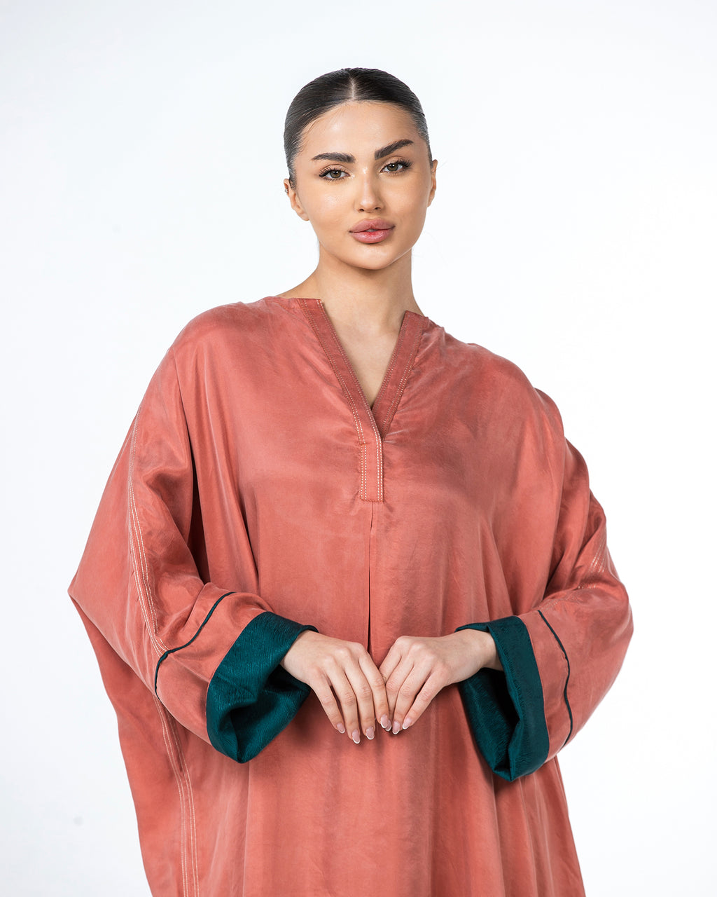 Tahani – Washed Silk Kaftan Jalabiya