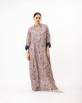  Haneen – Printed Linen Kaftan Dress