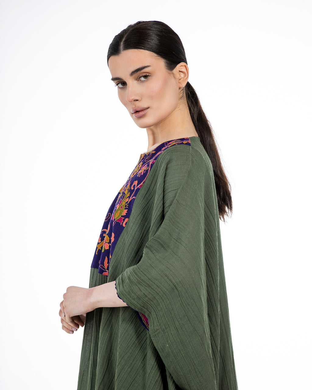 Samar – Crinkle Cotton Kaftan Dress