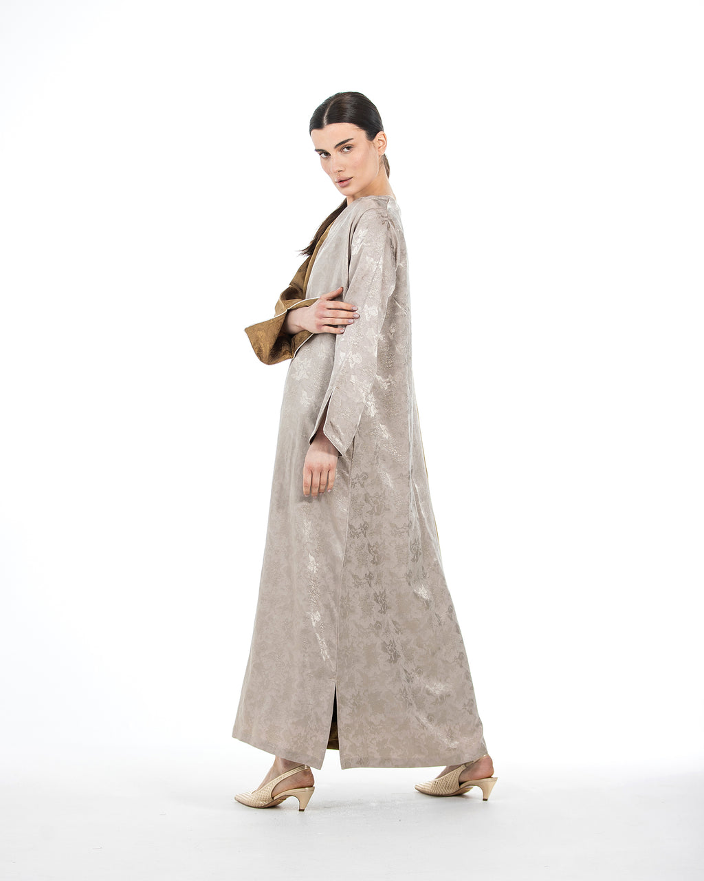  Aseel – Colorblock Viscose Flared Jalabiya