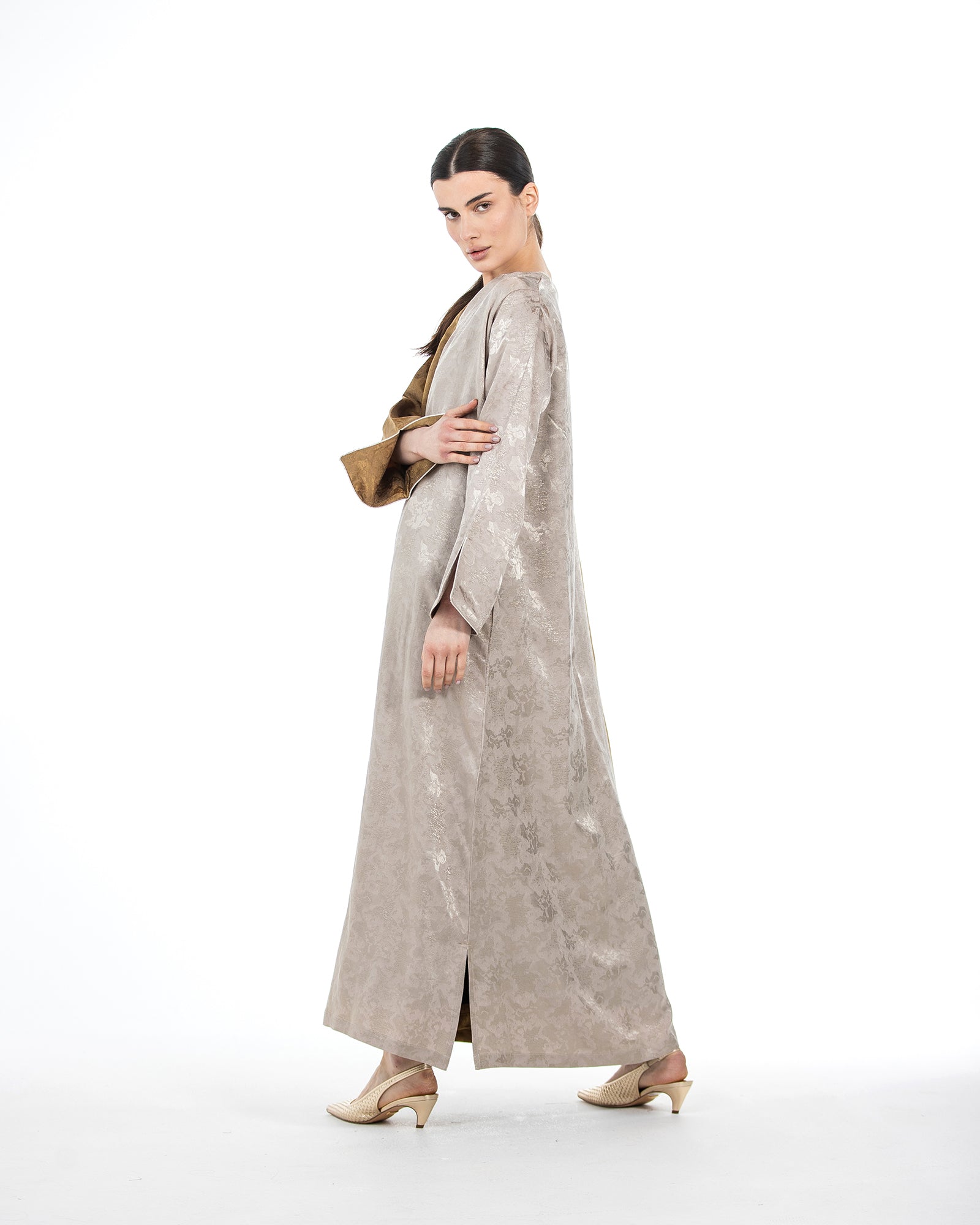  Aseel – Colorblock Viscose Flared Jalabiya