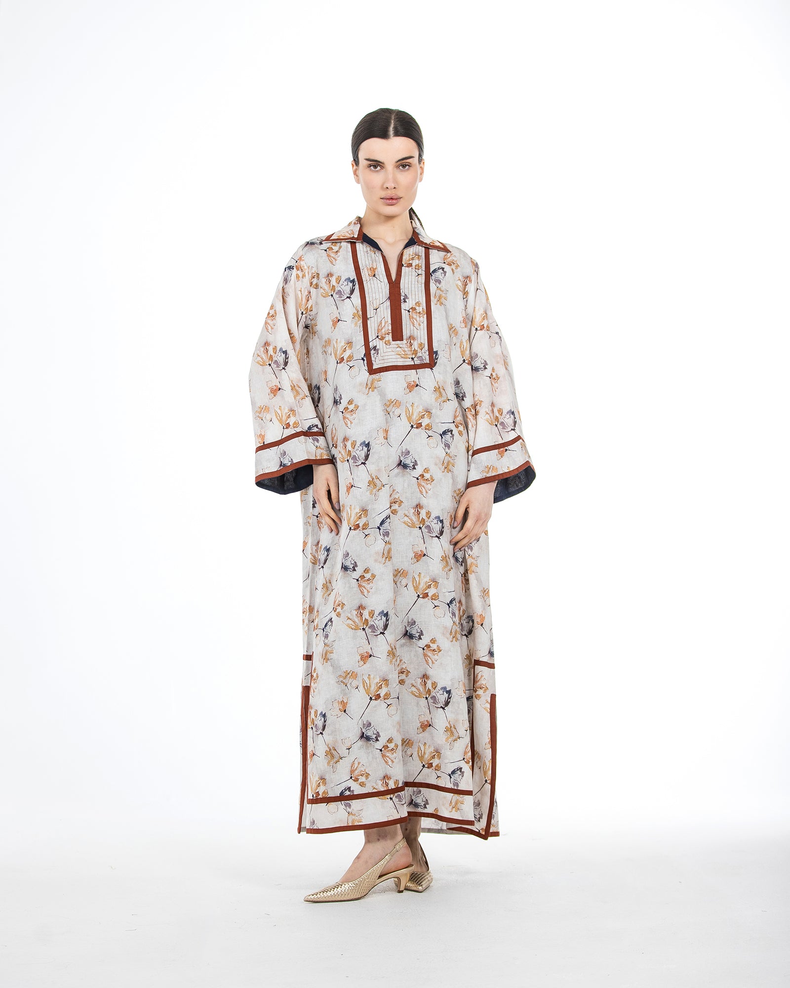 Najd – Printed Linen Dress
