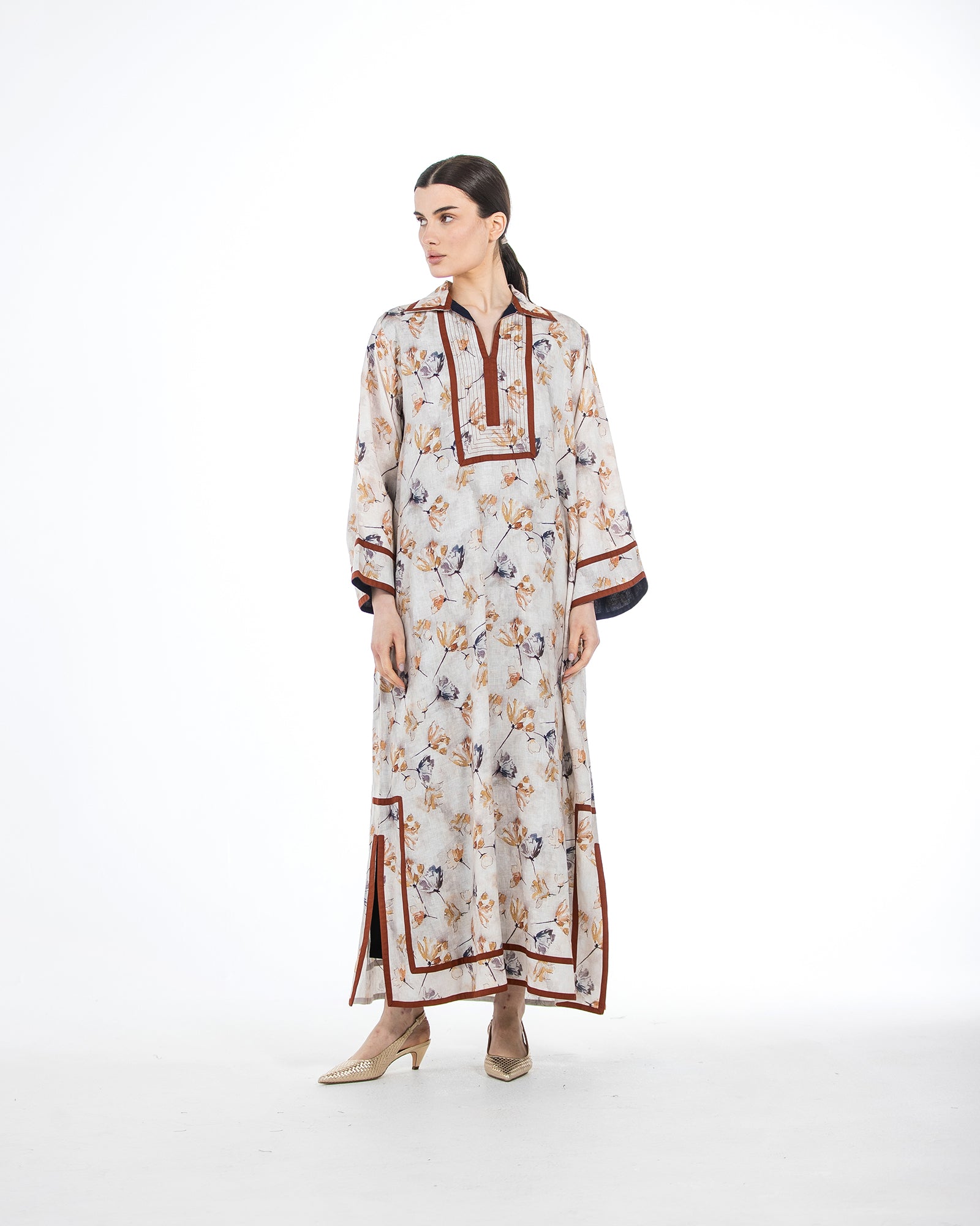 Najd – Printed Linen Dress