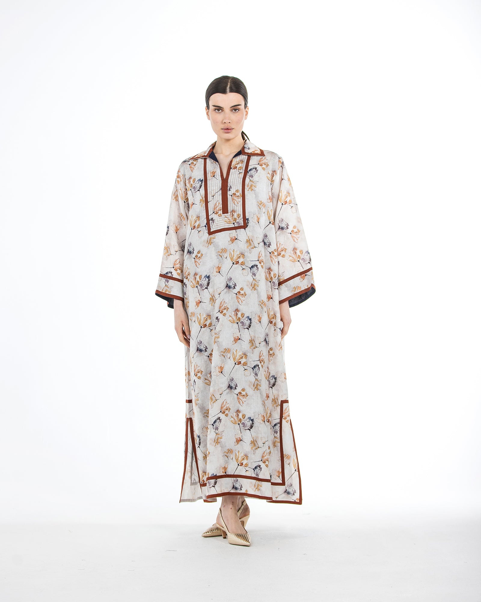 Najd – Printed Linen Dress
