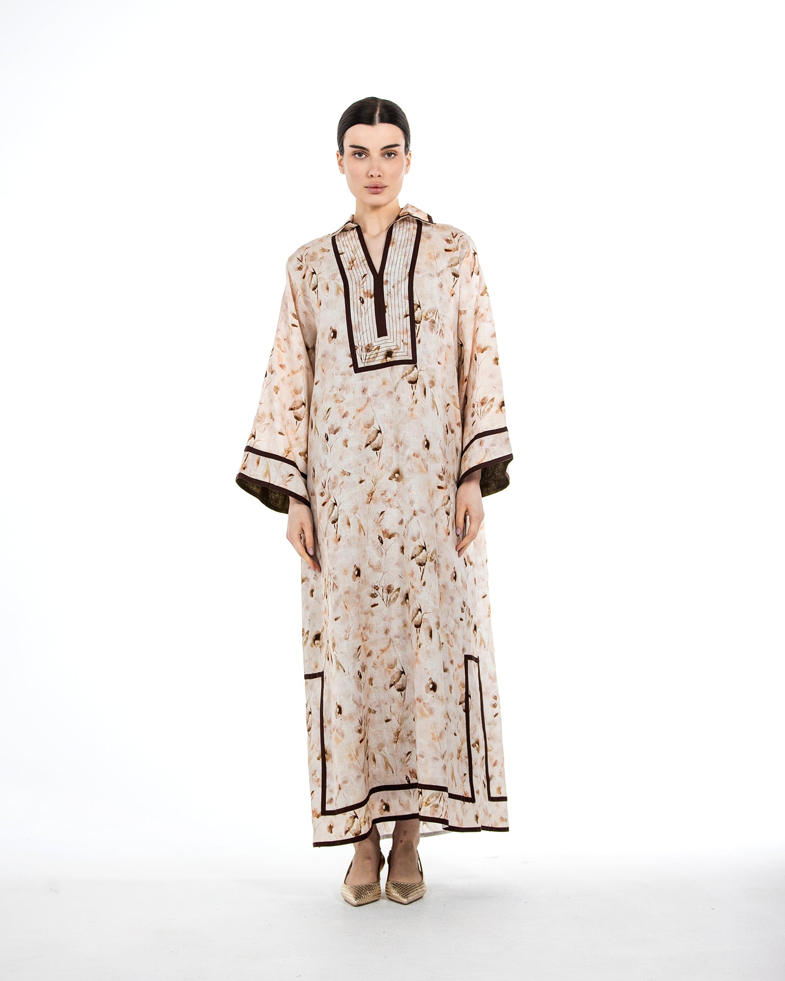 Najd – Printed Linen Dress