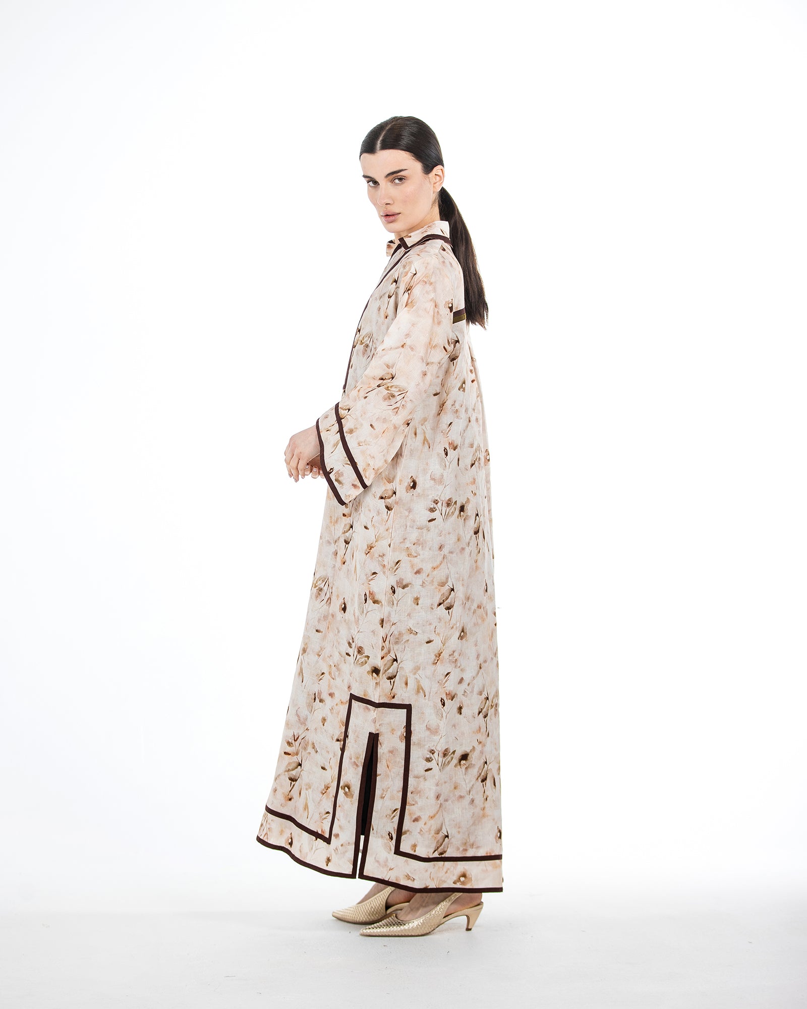Najd – Printed Linen Dress