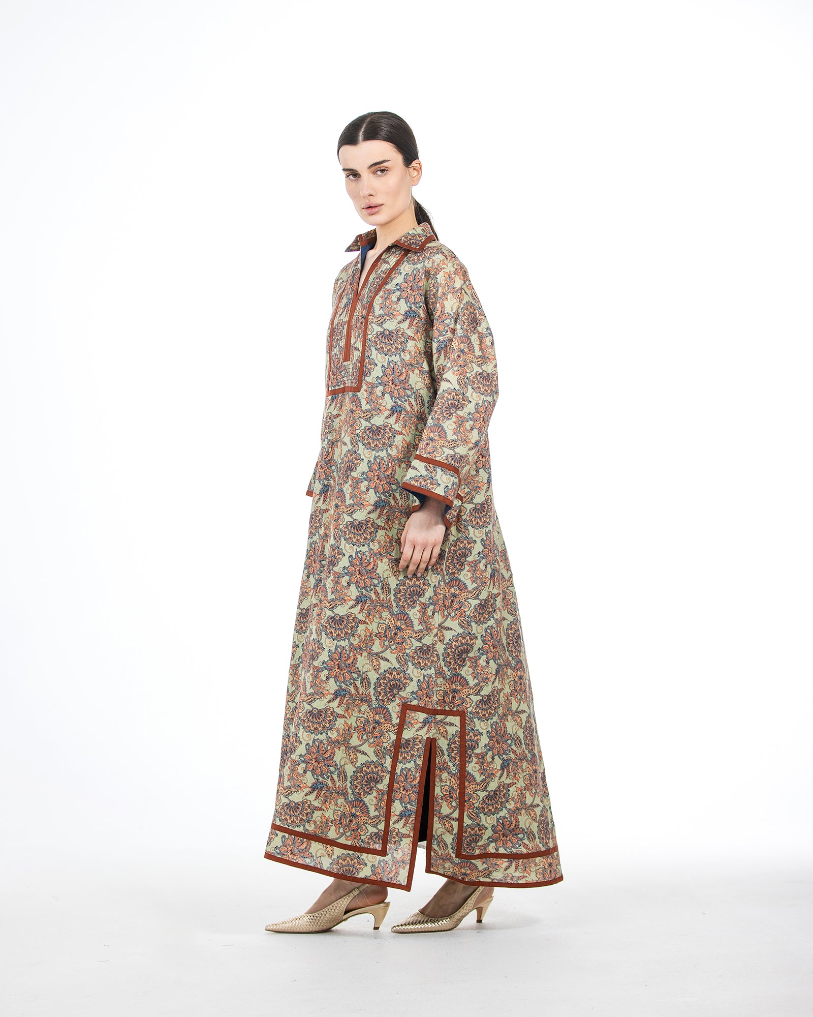 Najd – Printed Linen Dress