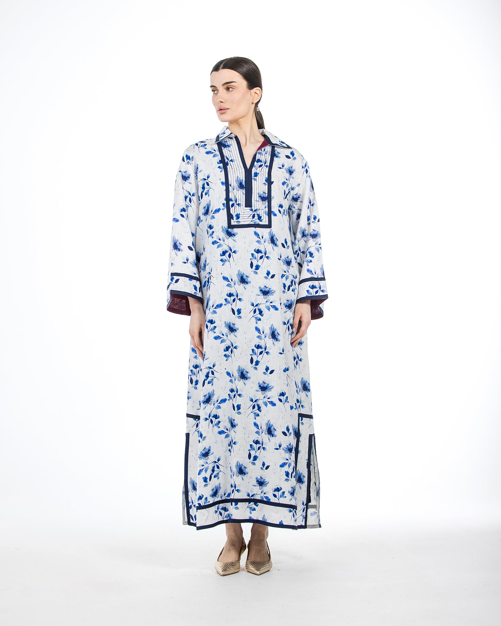Najd – Printed Linen Dress