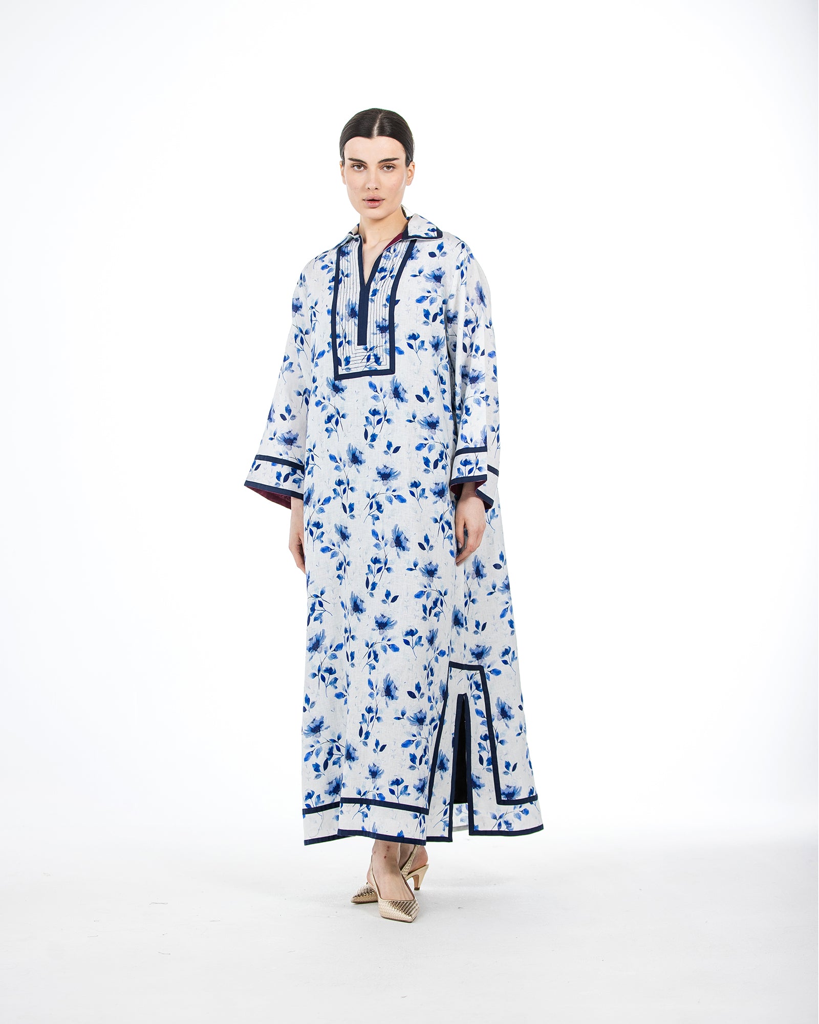 Najd – Printed Linen Dress