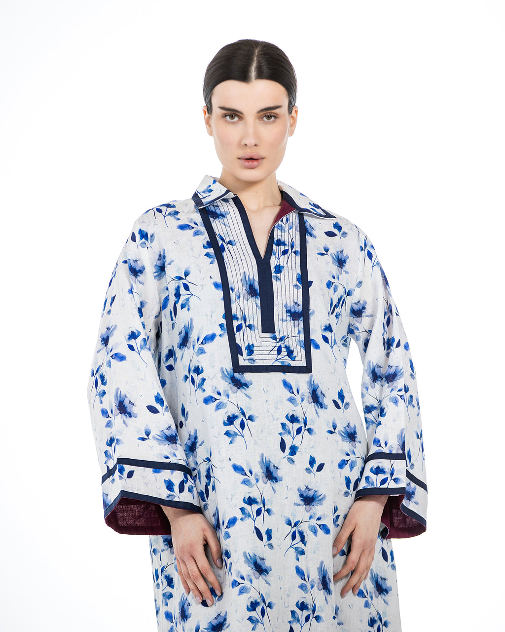 Najd – Printed Linen Dress
