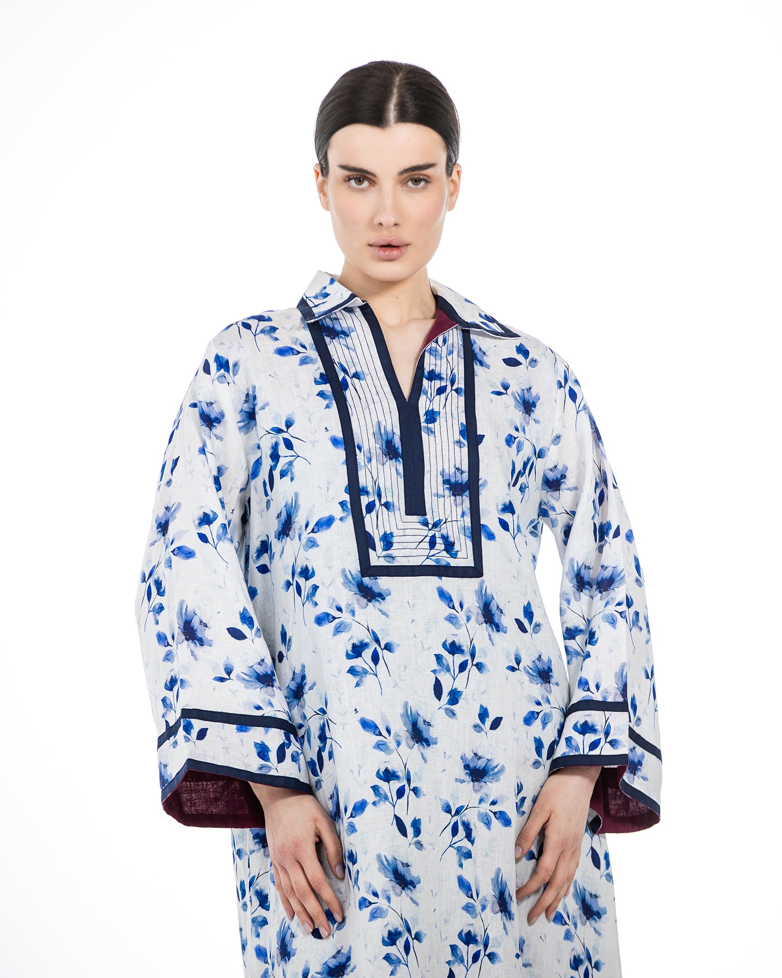 Najd – Printed Linen Dress