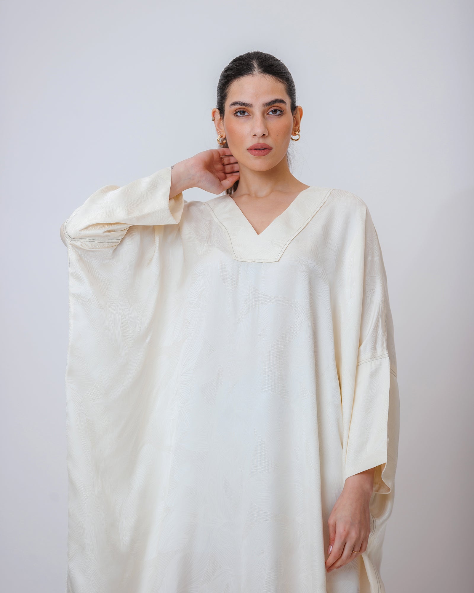 Rasha – Viscose-blend Bisht Jalabiya