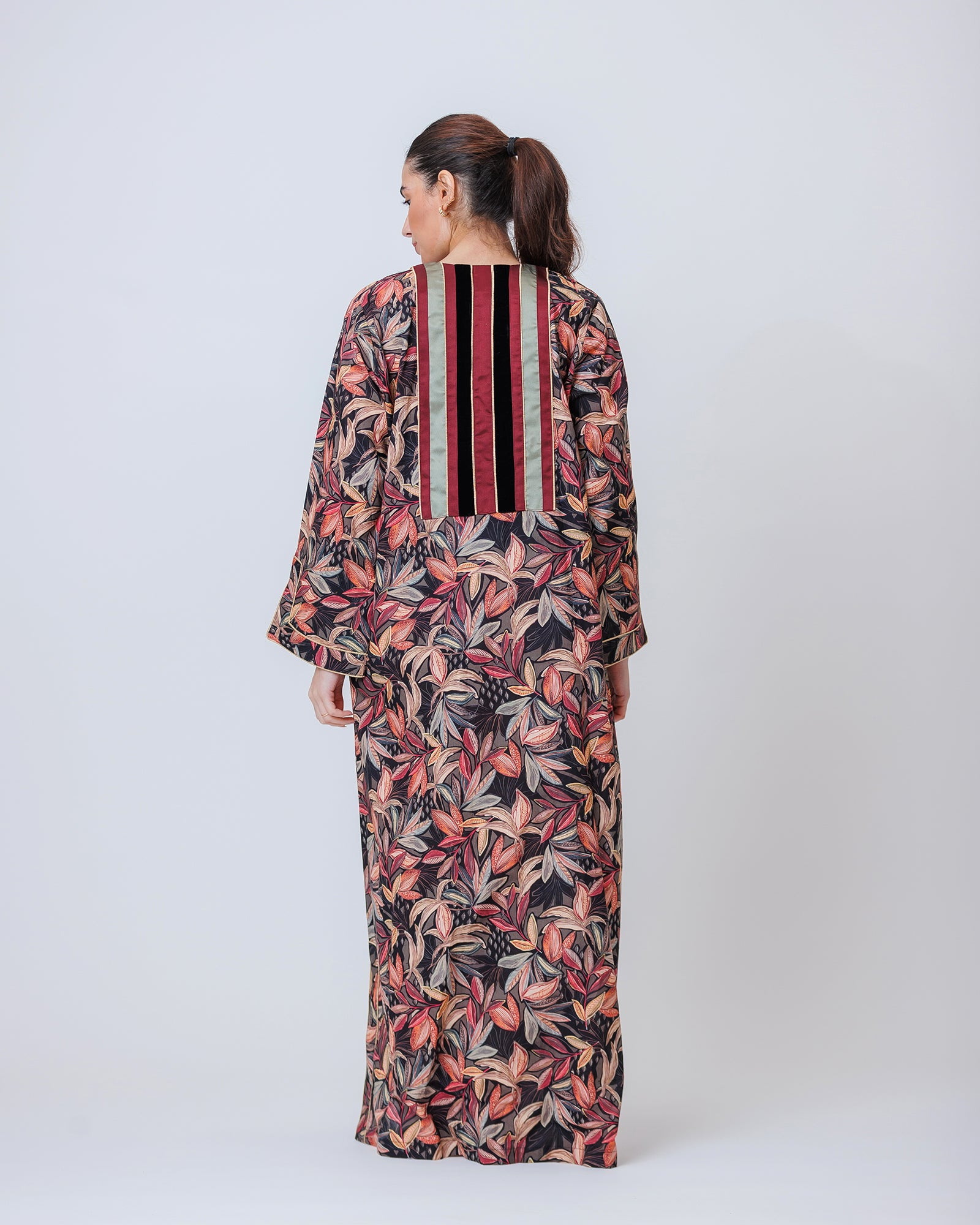 Thuraya – Printed Cotton Straight-Cut Jalabiya Dress