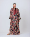 Thuraya – Printed Cotton Straight-Cut Jalabiya Dress
