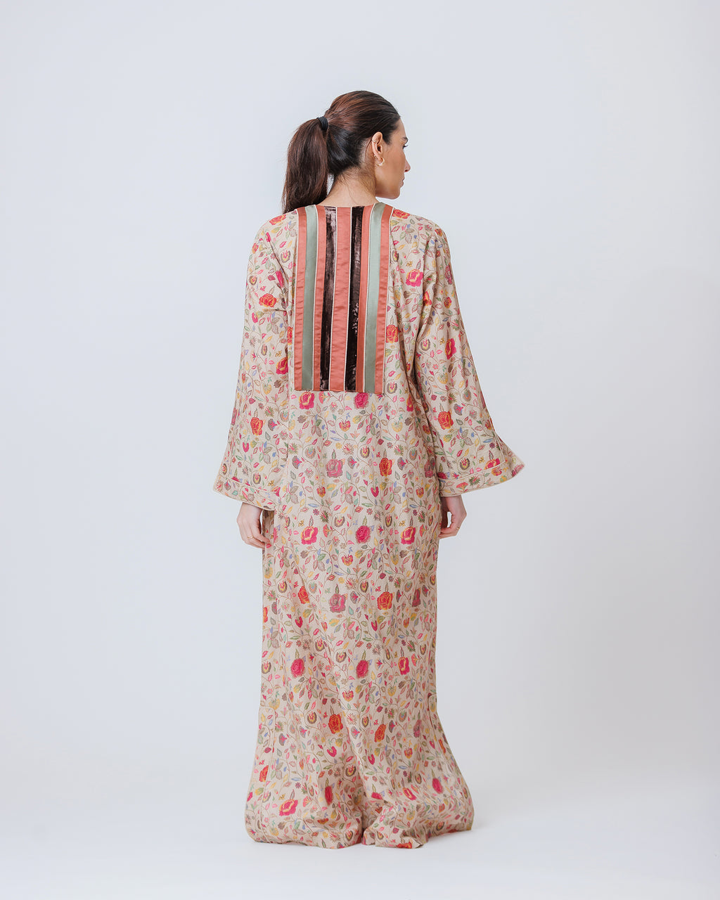 Thuraya – Printed Cotton Straight-Cut Jalabiya Dress