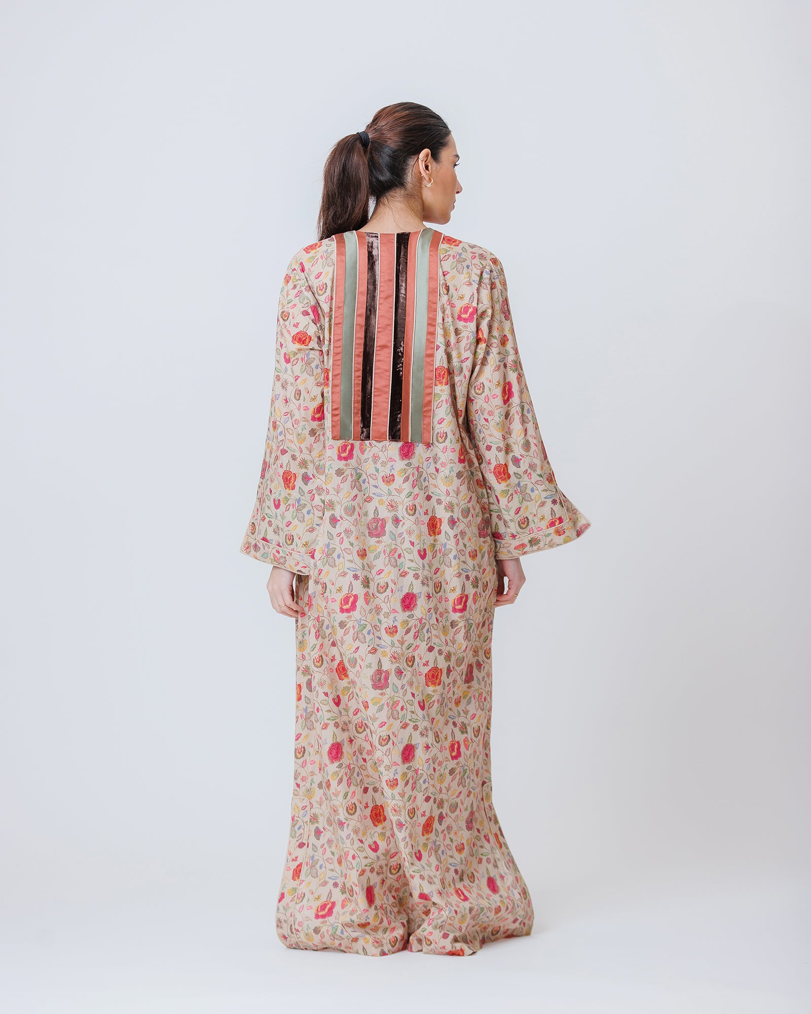 Thuraya – Printed Cotton Straight-Cut Jalabiya Dress