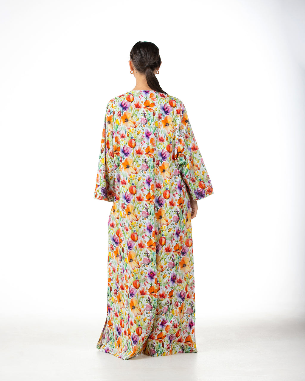 Mashail – Embroidered Cotton Mukhawar Dress