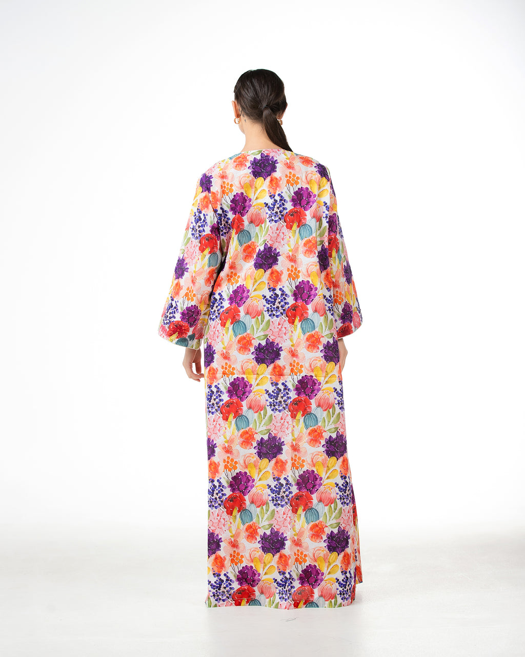 Mashail – Embroidered Cotton Mukhawar Dress