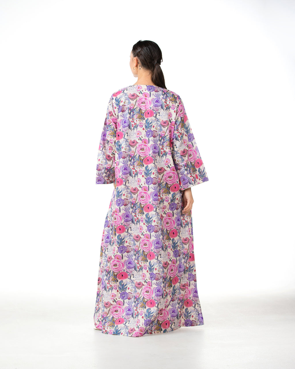 Mashail – Embroidered Cotton Mukhawar Dress