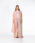 Almond – Floral Cotton Bisht Abaya