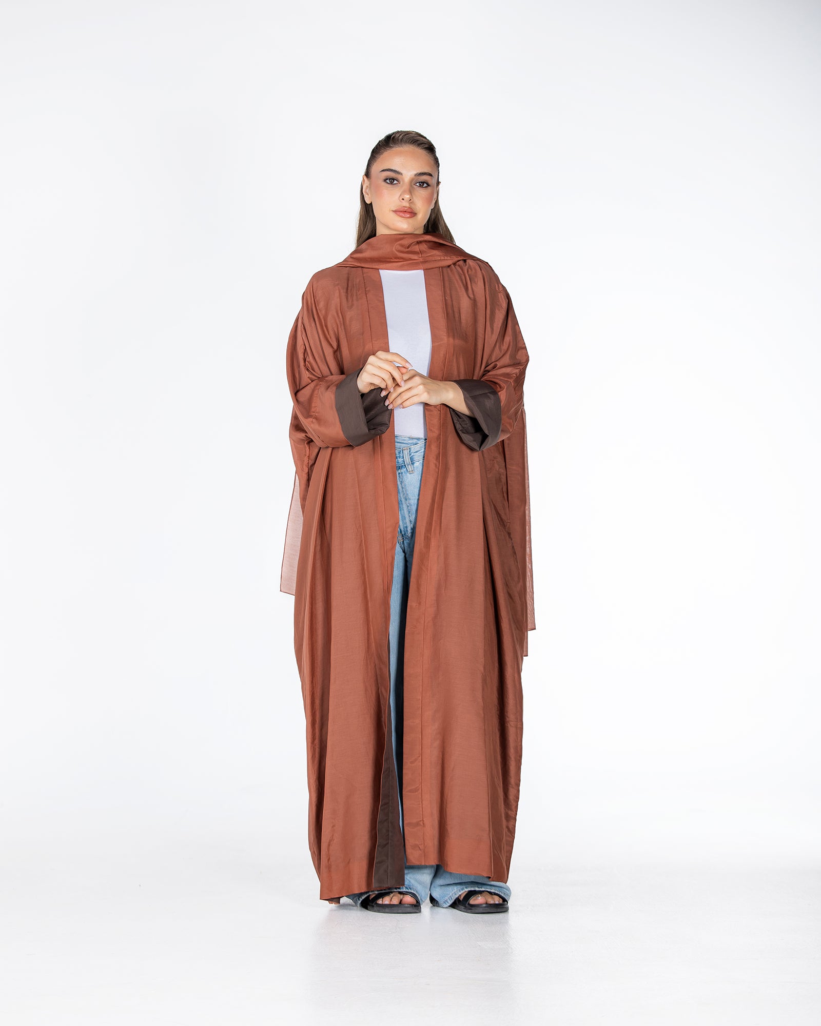  Lucia – Double-Sided Chiffon Kaftan Abaya