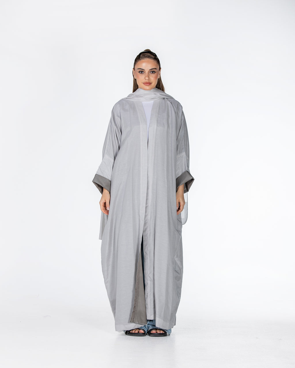  Lucia – Double-Sided Chiffon Kaftan Abaya