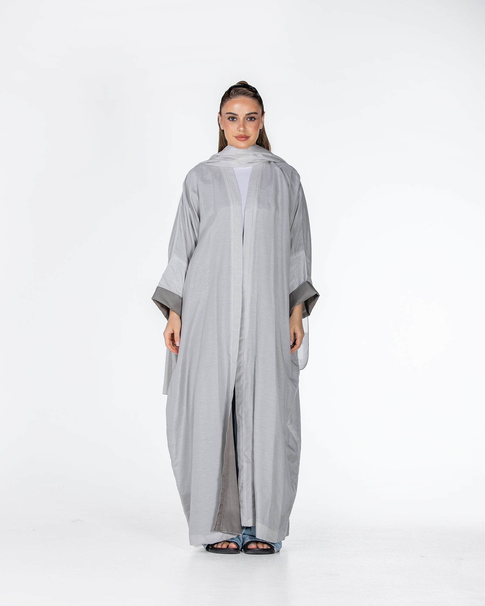  Lucia – Double-Sided Chiffon Kaftan Abaya
