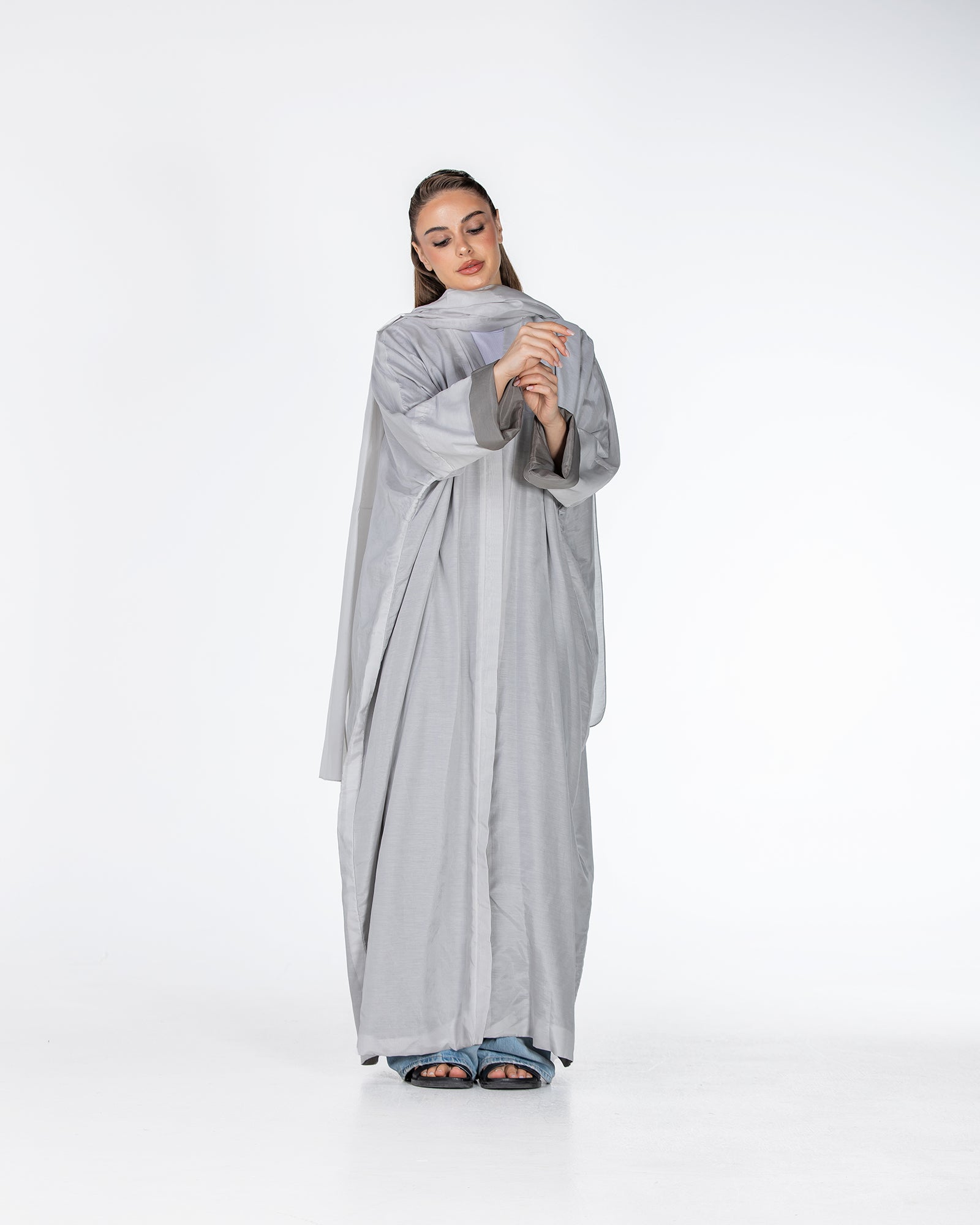  Lucia – Double-Sided Chiffon Kaftan Abaya