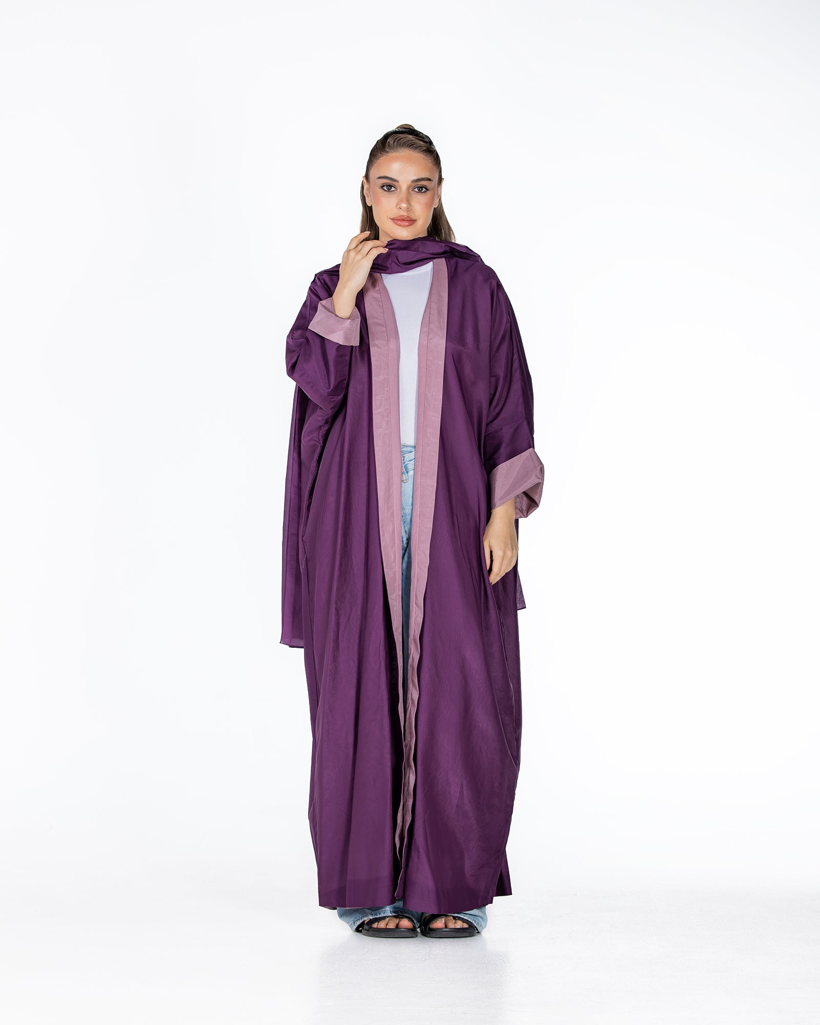  Lucia – Double-Sided Chiffon Kaftan Abaya