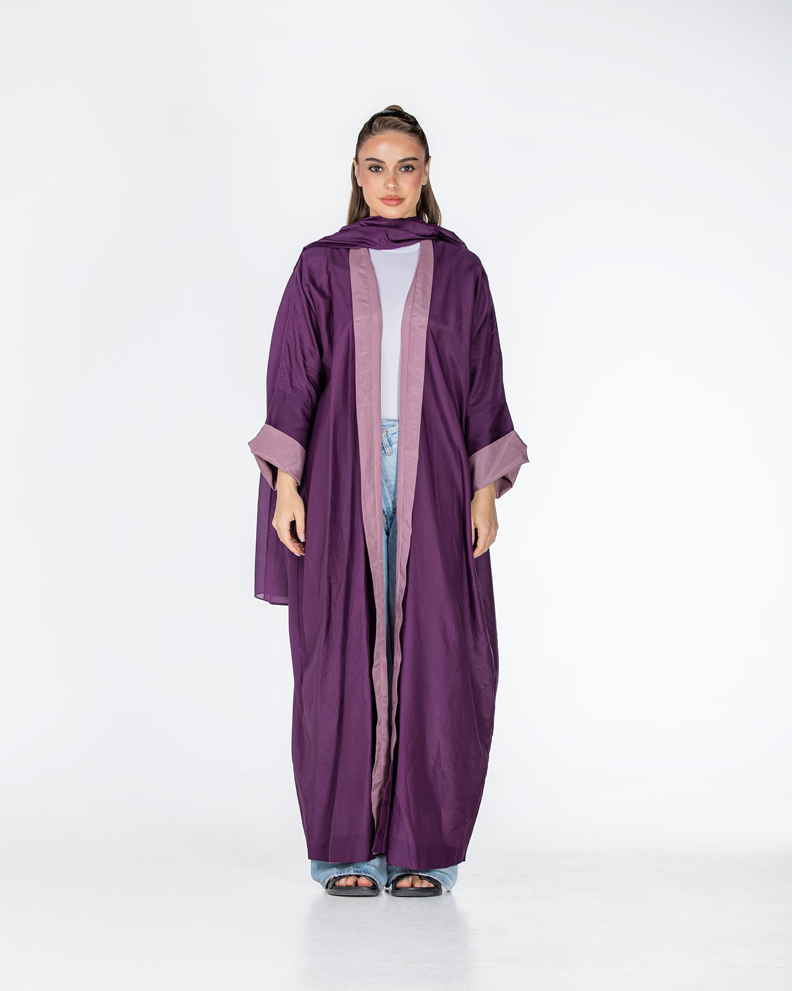  Lucia – Double-Sided Chiffon Kaftan Abaya