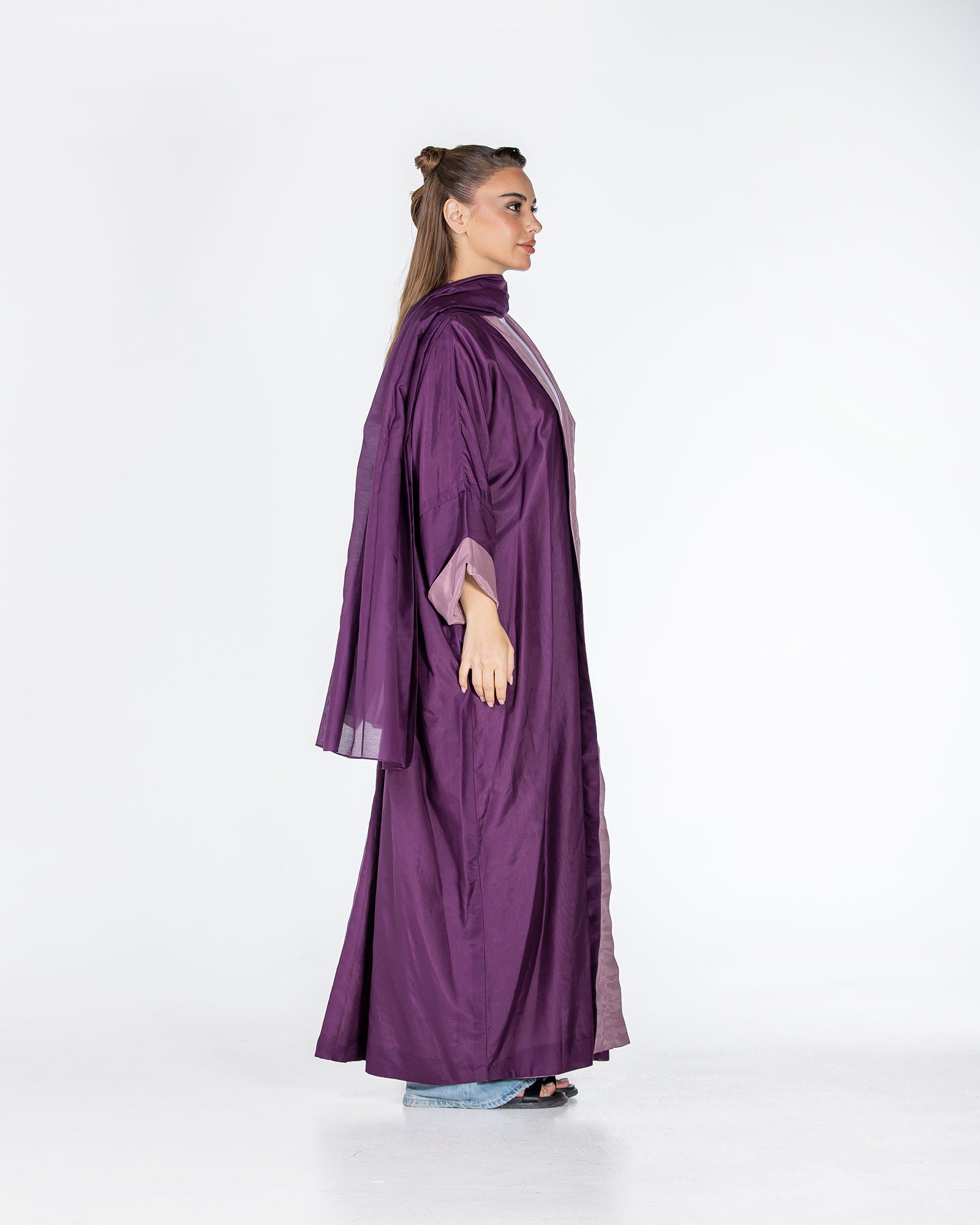  Lucia – Double-Sided Chiffon Kaftan Abaya