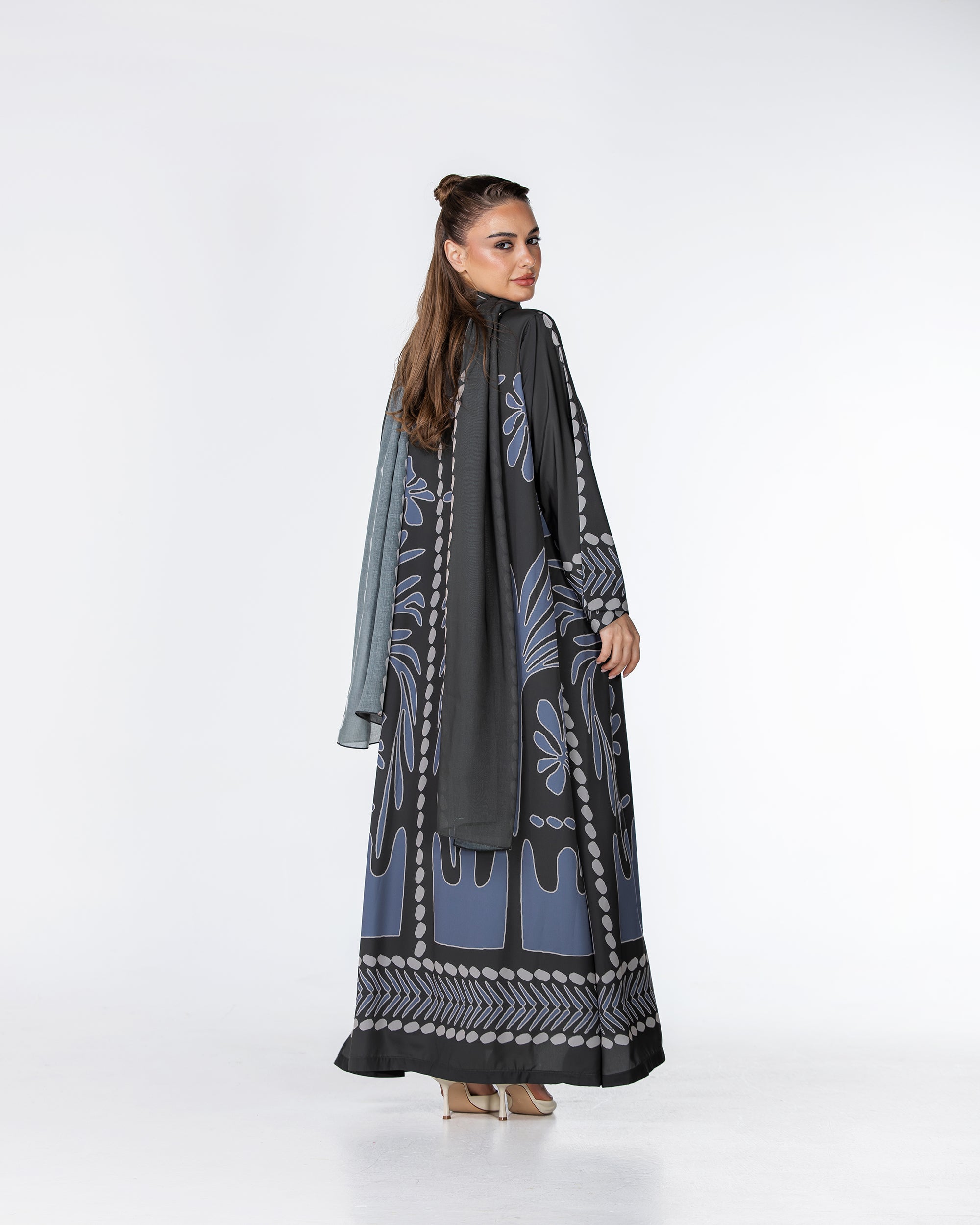 Botanika - Printed Crepe Abaya