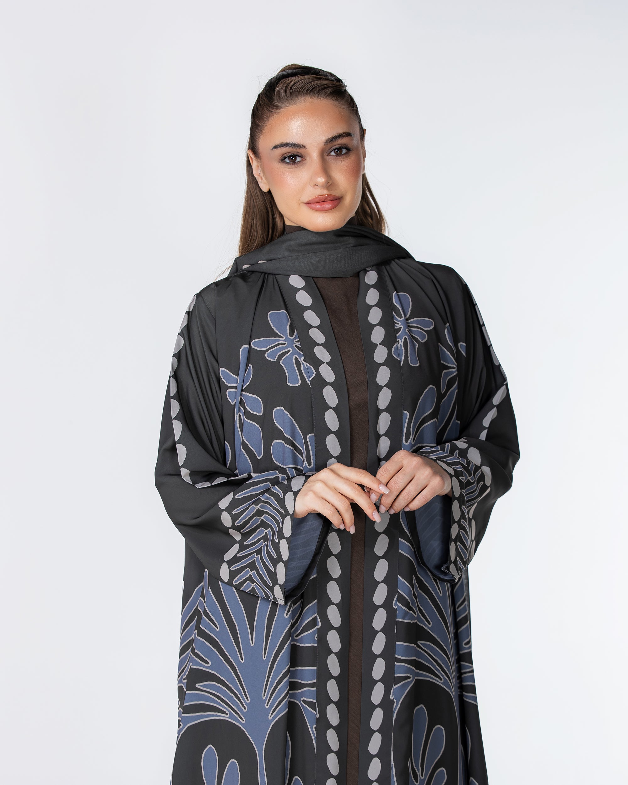 Botanika - Printed Crepe Abaya